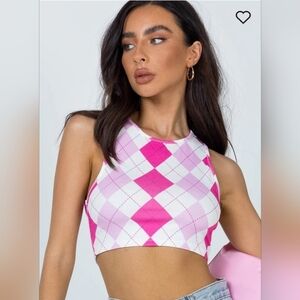 Princess Polly Lalette Top Pink Size 4